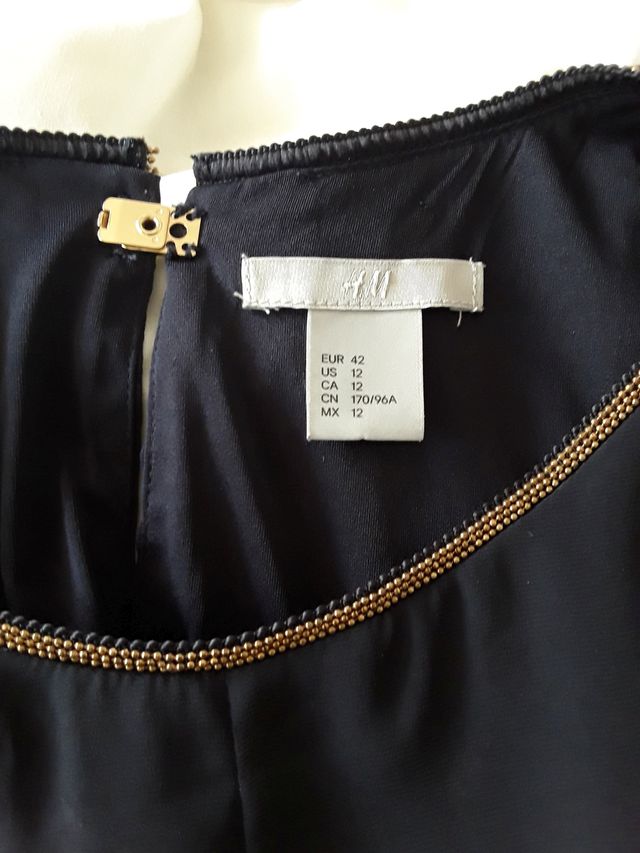 Vestido H&M azul marino talla 40
