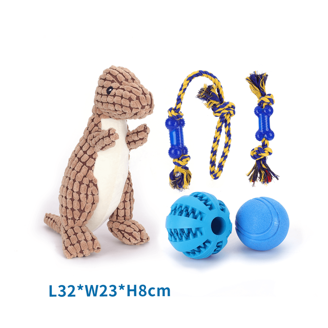 Juguetes para Perros: Dinosaurio y Cuerdas