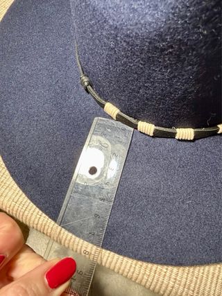 Sombrero fieltro lana cowboy azul