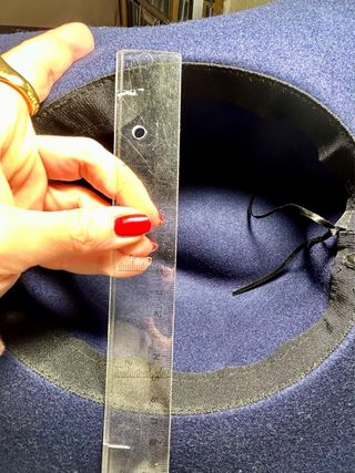 Sombrero fieltro lana cowboy azul