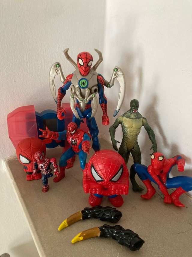 Spider-Man figures Collection Lot Vintage Marvel