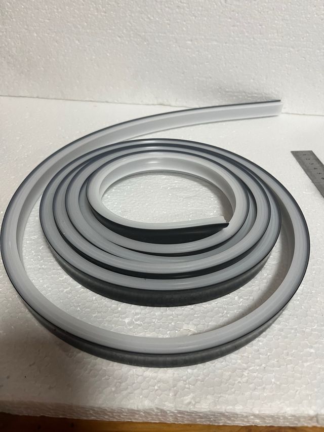 Canal Silicona para  Tira LED 3m Transparente Gris