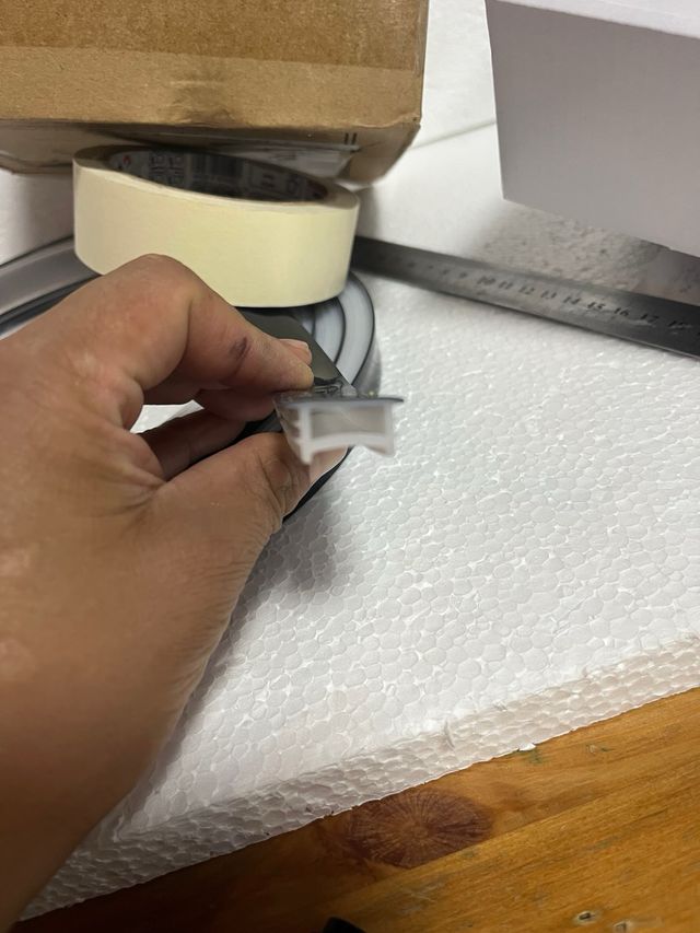 Canal Silicona para  Tira LED 3m Transparente Gris