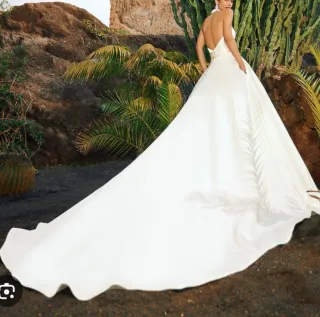 Vestido Novia Pronovias Talla 36 Blanco.