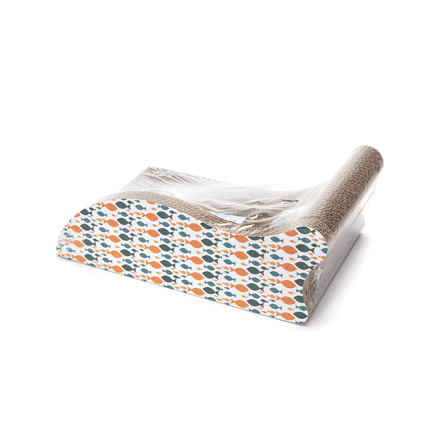 Rascador Gatos Cartón con Hierba Gatera