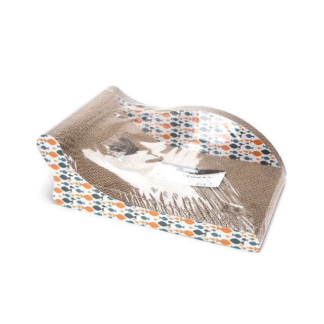 Rascador Gatos Cartón con Hierba Gatera