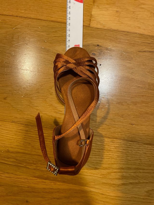 Zapatos de baile salón latino niña raso. talla 29