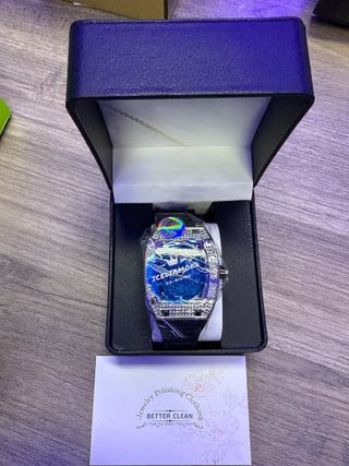 Reloj ICEDIAMOND Mujer Azul/Plata