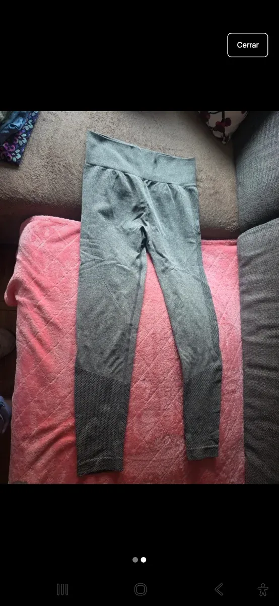 Leggings grises talla M