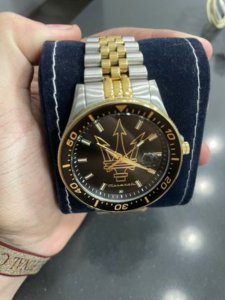 Reloj Maserati Dorado y Plateado