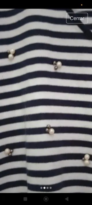 Camiseta Rayas Negras y Blancas con Detalles