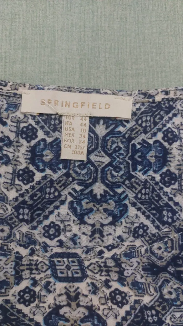 Blusa Springfield Talla 44