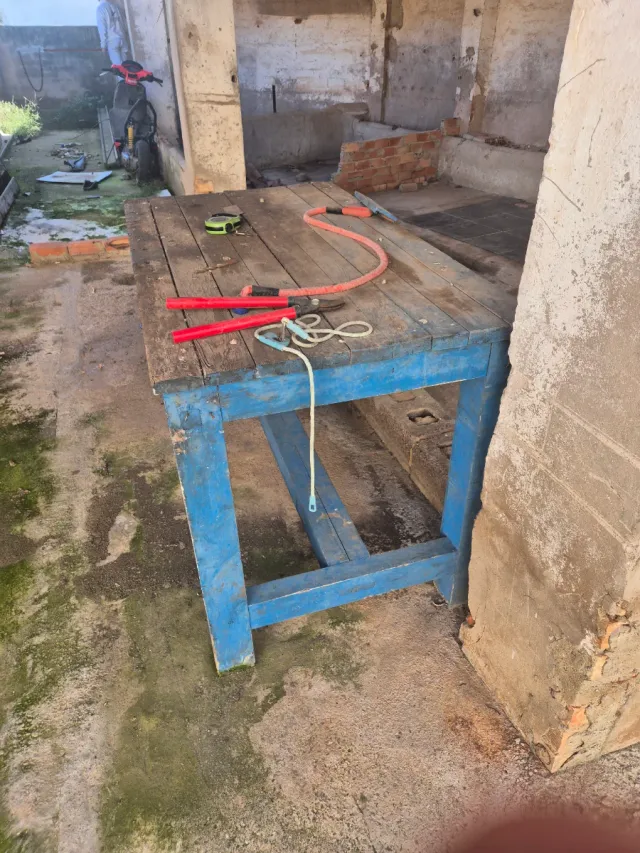 Banco de trabajo madera maciza