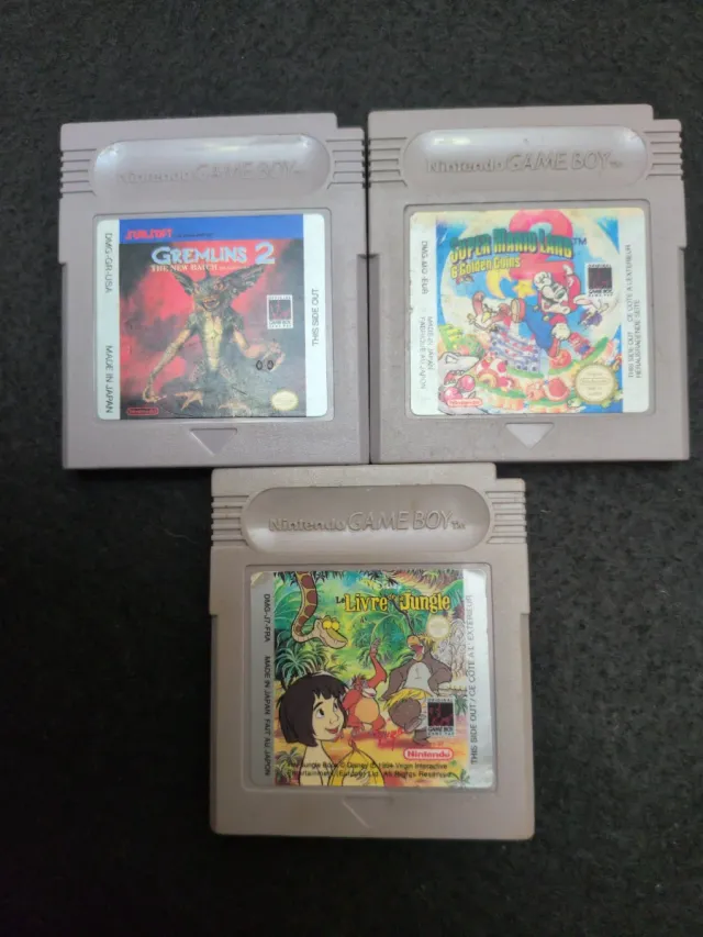 3 Juegos Game Boy: Gremlins 2, Mario Land 2, Jungl