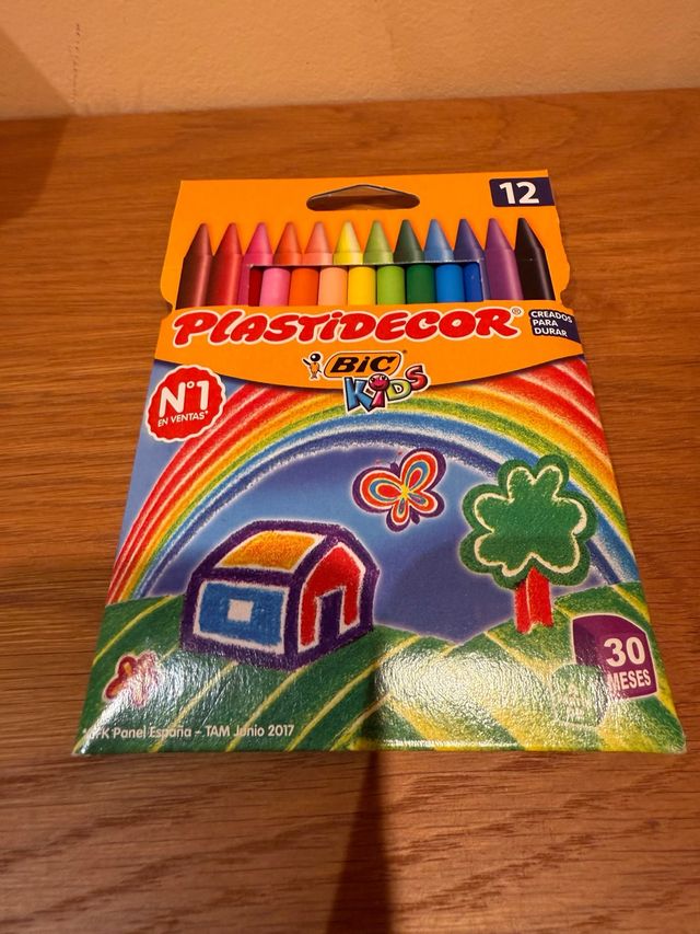 Pinturas Plastidecor BIC Kids 12 colores