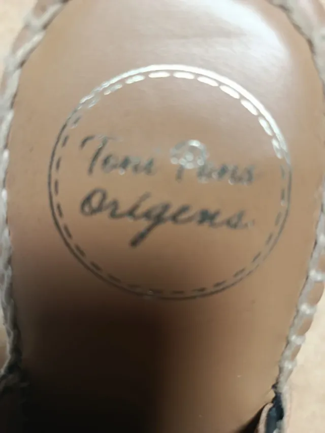 Cuñas Piel Negro Tony Pons Talla 37