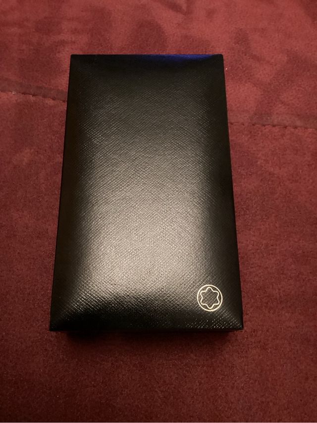 Llavero Montblanc Cuero Negro Nuevo