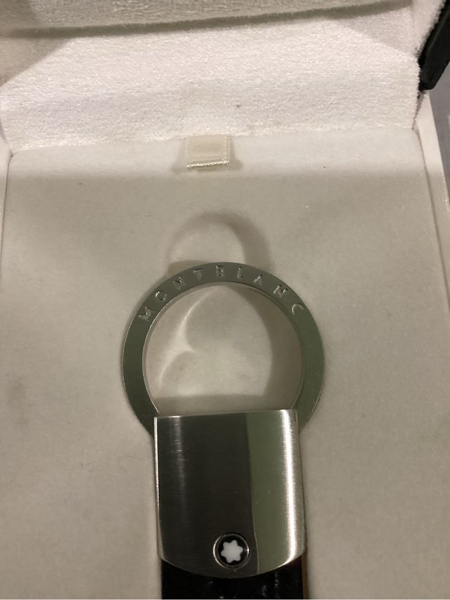Llavero Montblanc Cuero Negro Nuevo