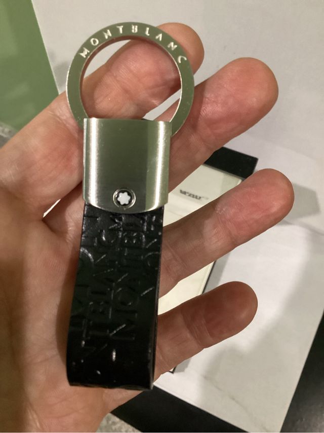 Llavero Montblanc Cuero Negro Nuevo