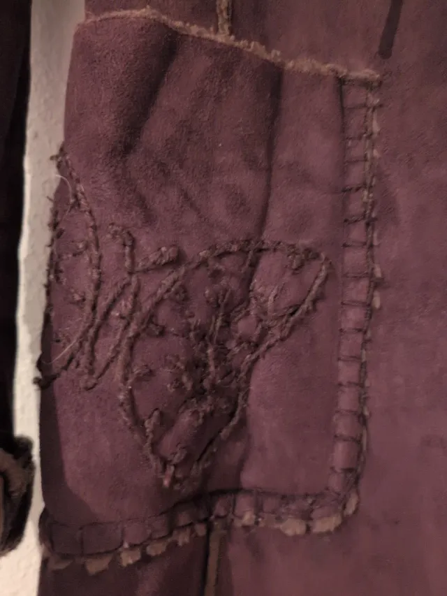 Abrigo Bershka Piel Vuelta Talla M/L