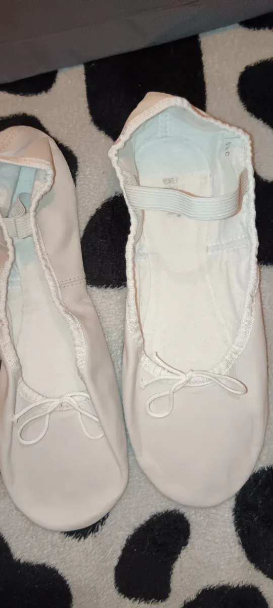 Zapatillas de ballet blancas. Talla 8.5. 41.5-42