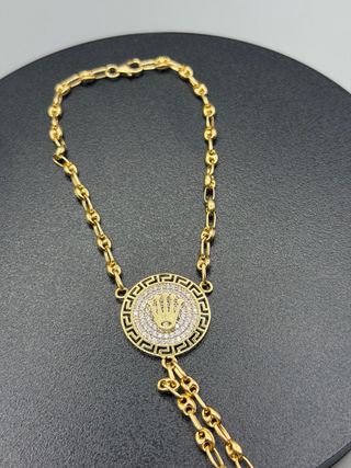 Ref296 Pasamanos de oro de 18k