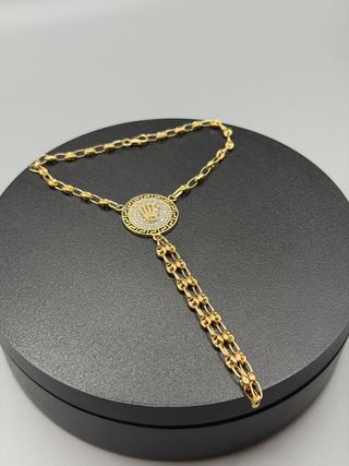 Ref296 Pasamanos de oro de 18k