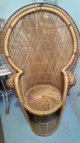 Sillón Emmanuelle Vintage Mimbre y Ratán