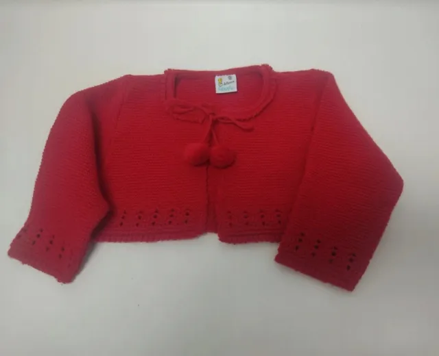 Chaqueta lana roja 18 meses