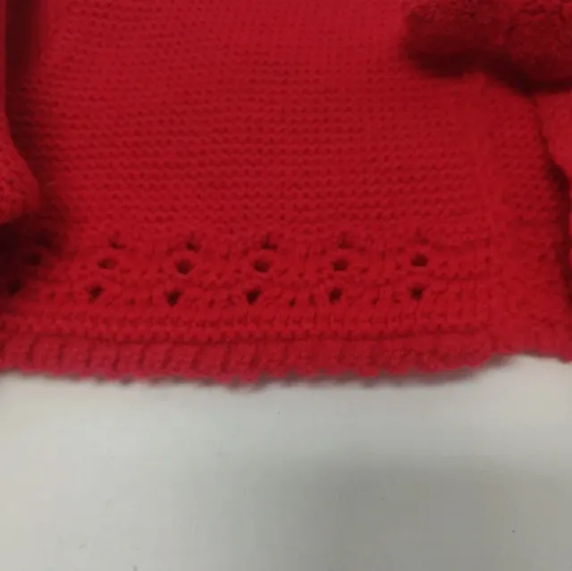 Chaqueta lana roja 18 meses