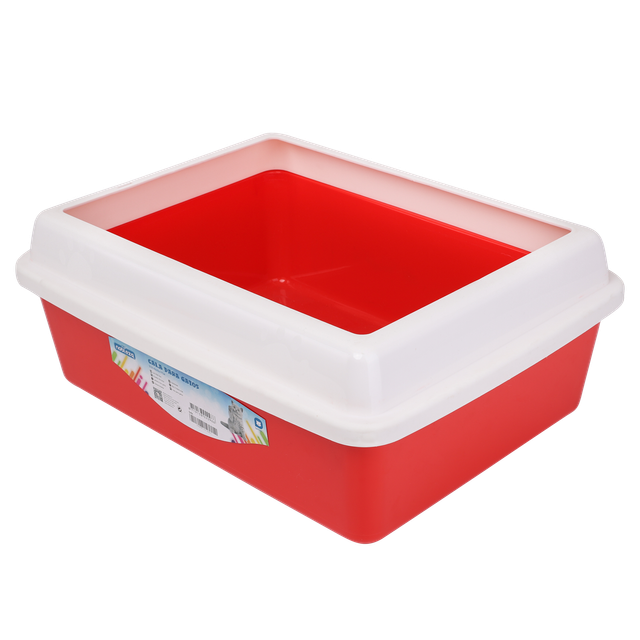 Bandeja Higiénica Arenero Gatos Roja