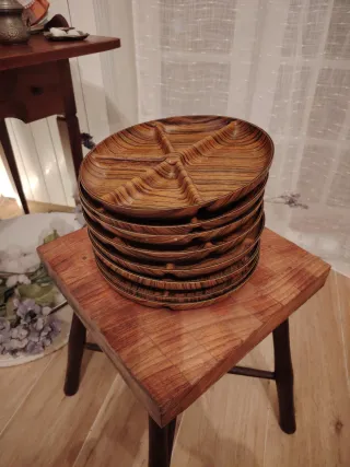 Set 8 Vassoi per aperitivi vintage Caleppio