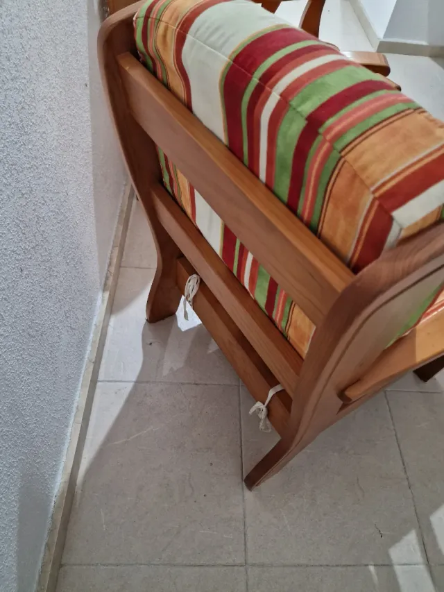 Conjunto sillones 3+1+1 plazas pino macizo