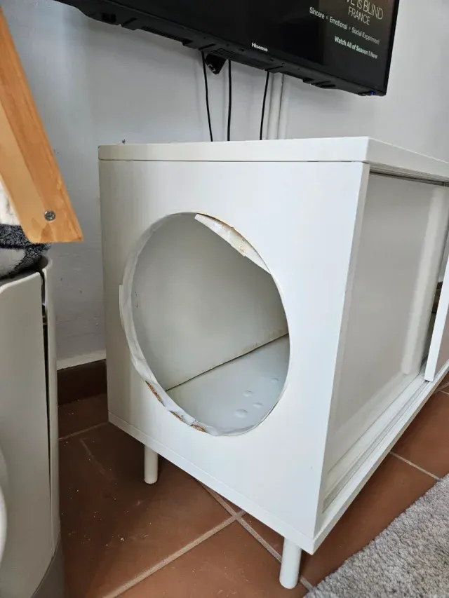 Banco di stoccaggio IKEA Mackapar con porte scorrevoli