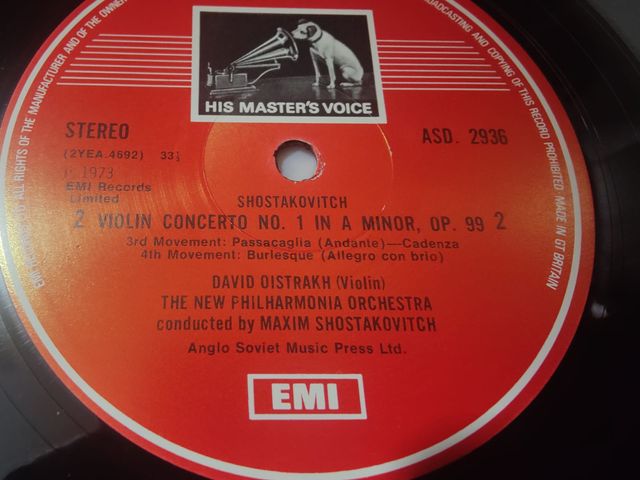 Vinilo Shostakovich Concierto Violin No. 1