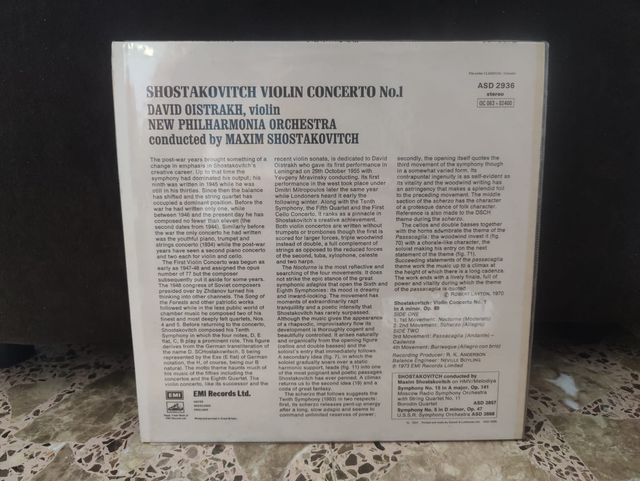 Vinilo Shostakovich Concierto Violin No. 1