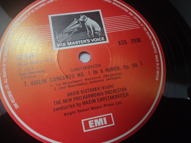 Vinilo Shostakovich Concierto Violin No. 1