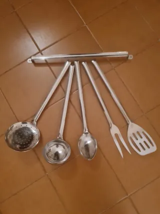 Set Utensili Cucina Acciaio Inox