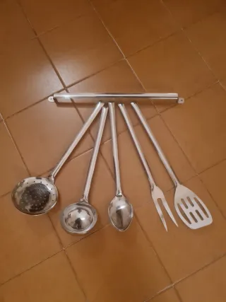 Set Utensili Cucina Acciaio Inox