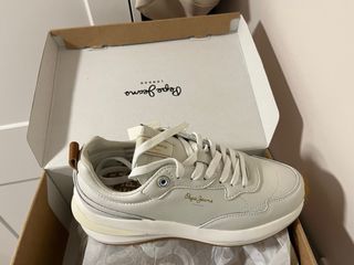 Zapatilla Pepe Jeans Mujer Beige/Blanco Nuevas