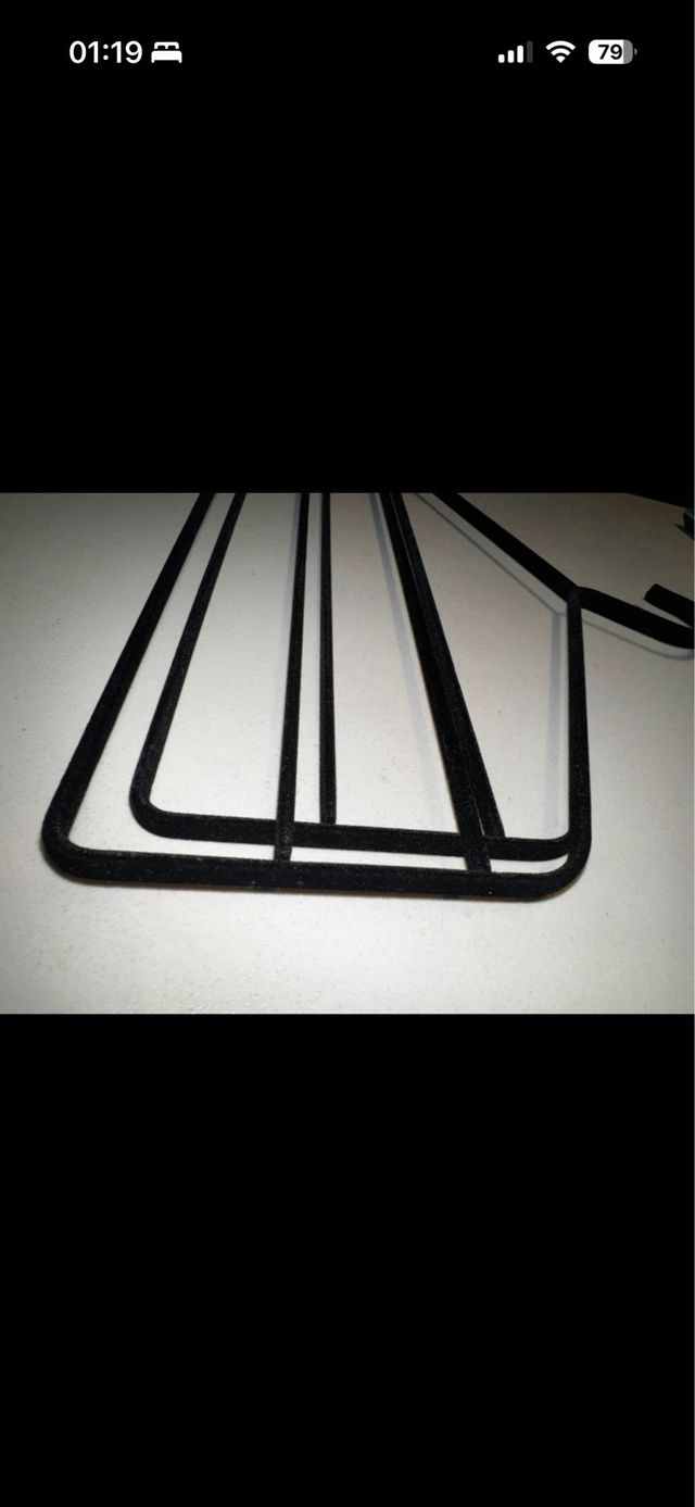 2 grucce appendiabiti in velluto nero