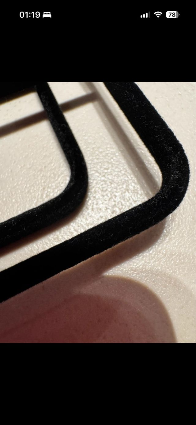 2 grucce appendiabiti in velluto nero