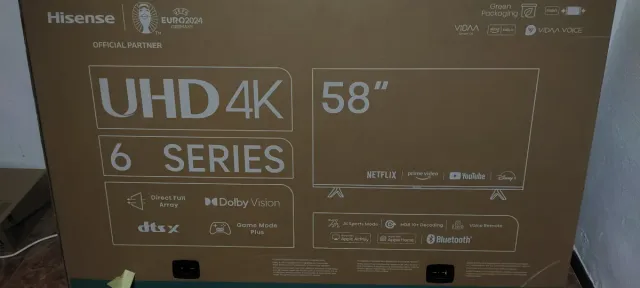 Televisor Hisense 58 UHD 4K 6 Series