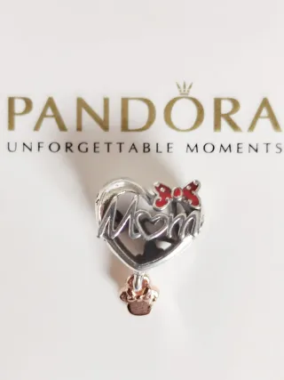 Charm Corazón Mamá Amor Lazo Minnie Mouse Disney