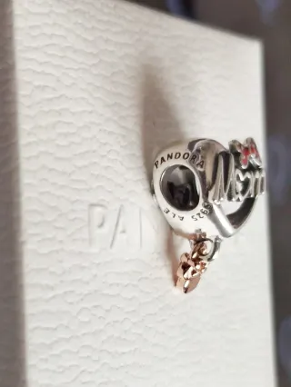 Charm Corazón Mamá Amor Lazo Minnie Mouse Disney