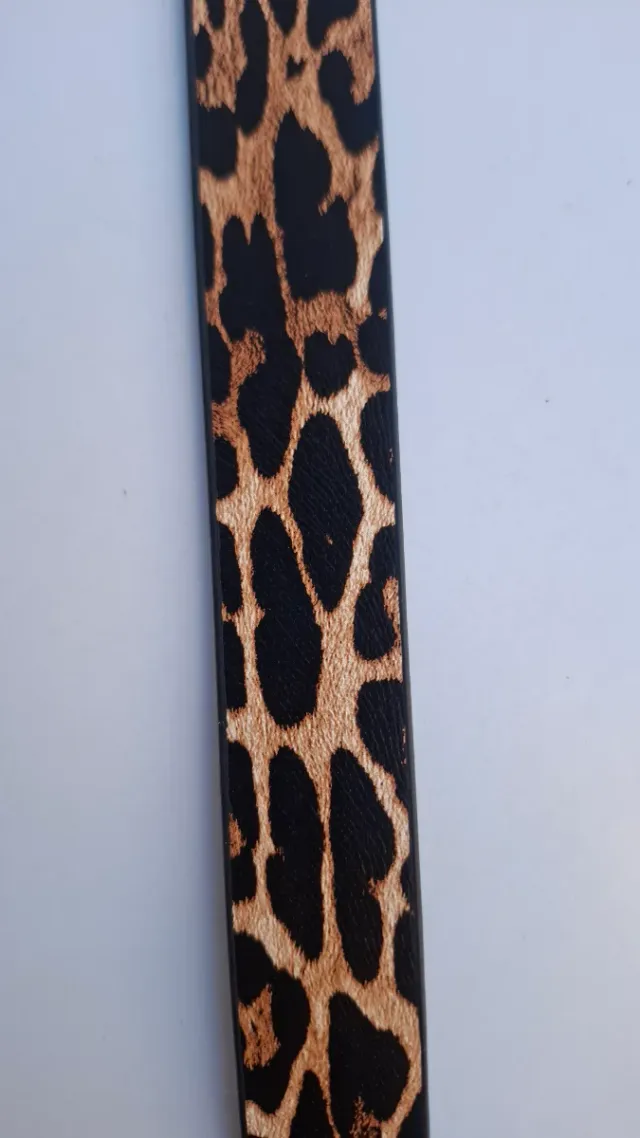 Cinturón Leopardo Hebilla Dorada