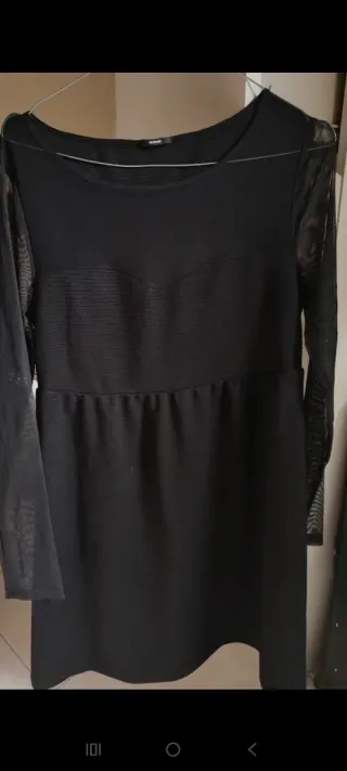 Vestito corto nero Tezenis