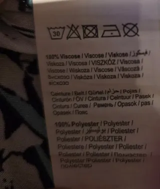 Camiseta palabra de honor estampado floral Talla M