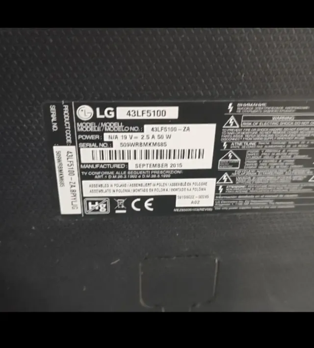 TV LG 43 pollici