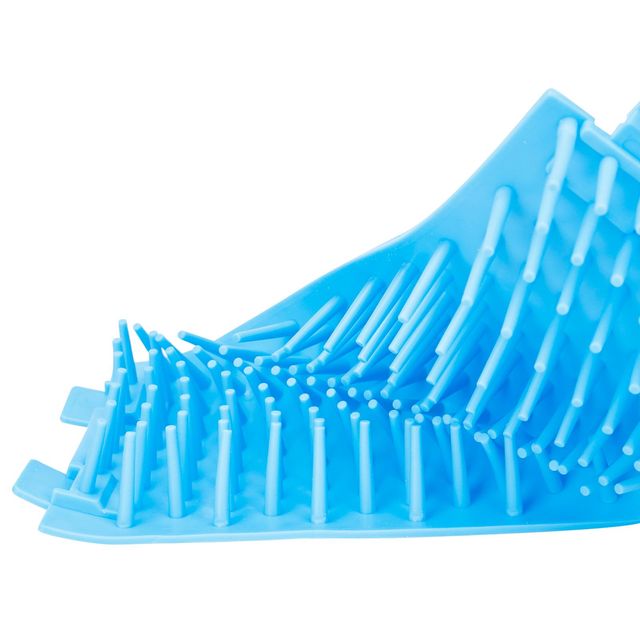 Vaso Limpiador Patas Mascota Azul Silicona